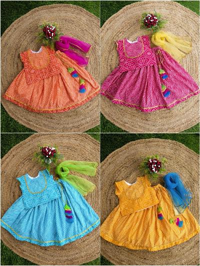 Rajasthani Style Kids Lehenga Choli Set