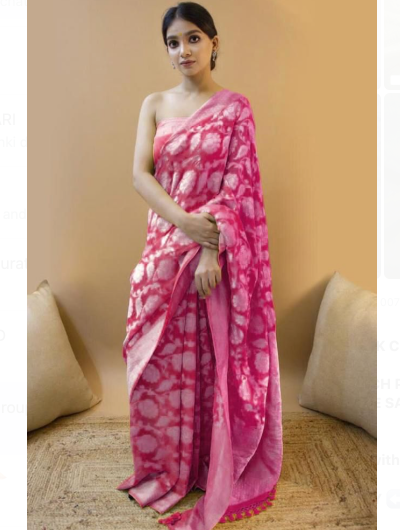 Pink Rich Pallu Silk Wedding Saree