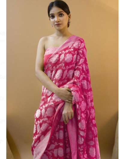 Pink Rich Pallu Silk Wedding Saree