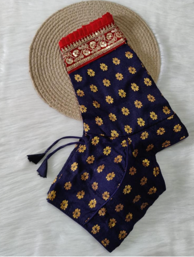 Wedding saree blouse border embroidery 