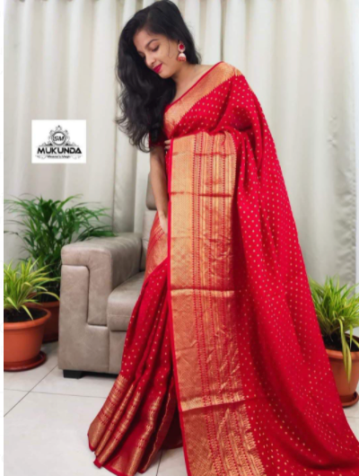 Dola Silk Kanchi Weave Designer Sari