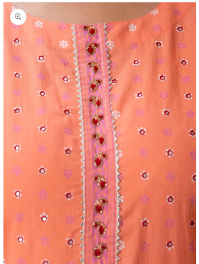 Plus Size Carrot Pure Cotton Straight Kurti 