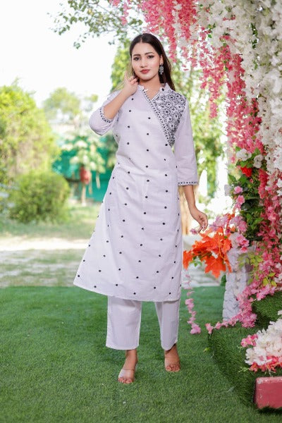 Cotton Embroidery Salwar Suit