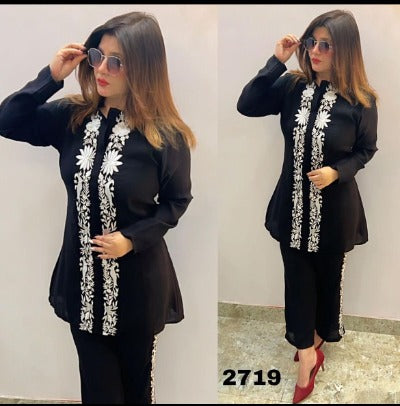 Embroidery Kurti pant Suit for Women 