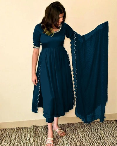 Georgette Embroidery Cutwork Salwar Suit