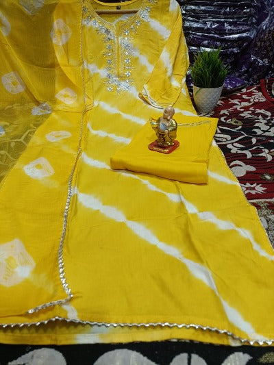 Bandani Tye dye Chiffon Salwar Suit Indian clothing salwar suit for women bandhani dress 