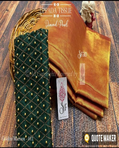Elegant Uppada Tissue Silk Cotton Saree