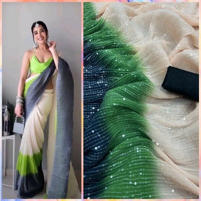 Superhit Bollywood Inspired Georgette Sequenced Saree