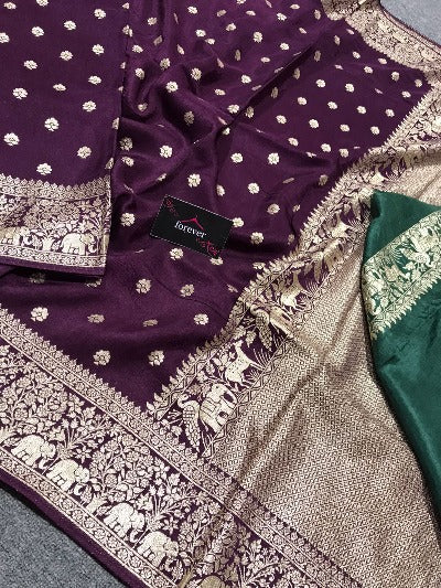 Pure Dola Silk Designer Weaving Saree