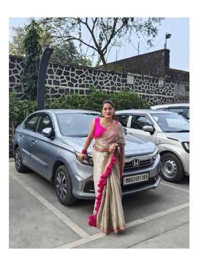 Pink and Beige Tissue Silk Saree with Lace Border