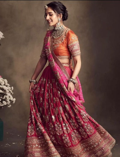 Celebrity Inspired Designer Fully Stitched Lehenga Set