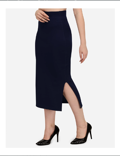 Black Saree Shapewear Petticoat for Women