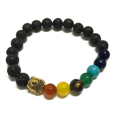    LavaStoneBracelet-BuddhaChakra