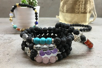 Lava Stone Jewellery is the next big thing.  The dark, porous beads made from lava stone have become a bit of a fashion trend over the last few years, but the benefits don’t stop at adding a little dimension to your bracelet stack.   Some use them as diffuse jewellery. Simply place 1-2 drops of your favourite essential oils and rub it in.   Don't worry about them fitting you as they stretch - one size fits all.