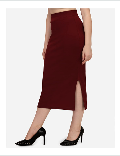 Maroon Saree Shapewear Petticoat for Women
