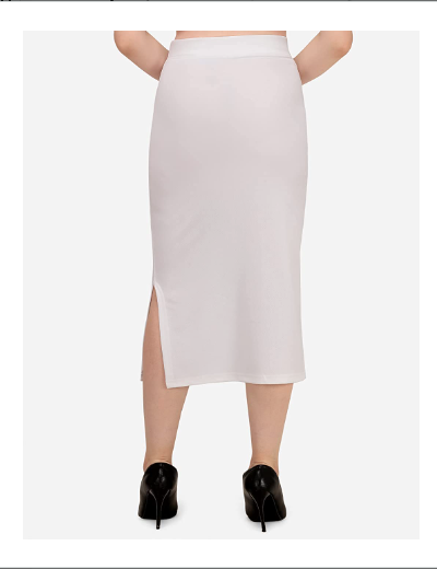 White Saree Shapewear Petticoat for Women