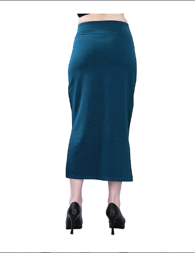Teal Blue Saree Shapewear Petticoat for Women